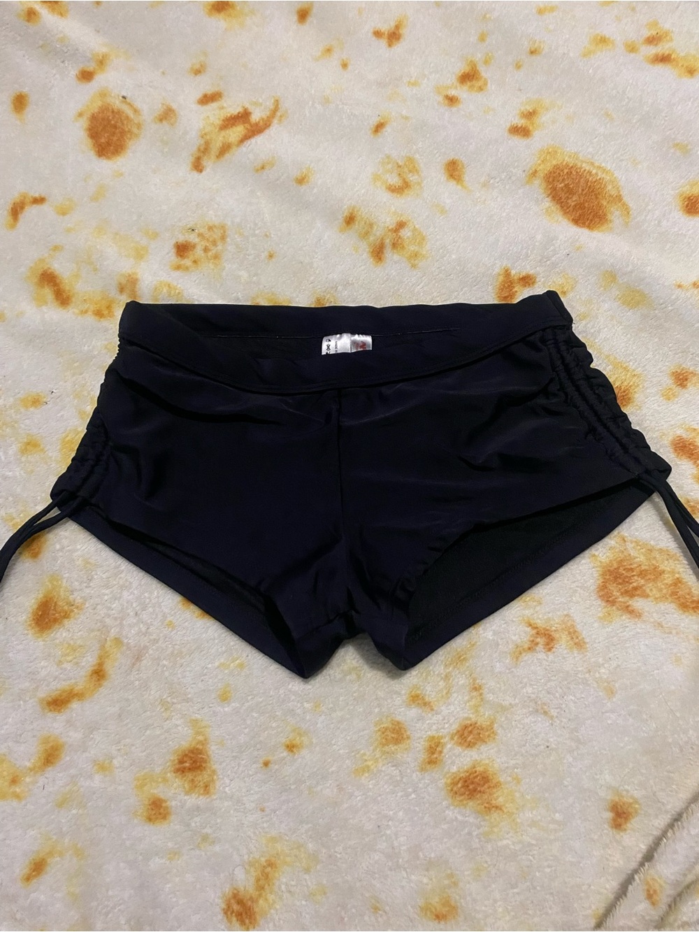 Arizona Jean Company Black Women's Swim Bike Shorts with Side Ties